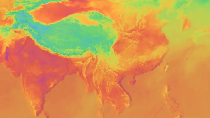 Température weather map
