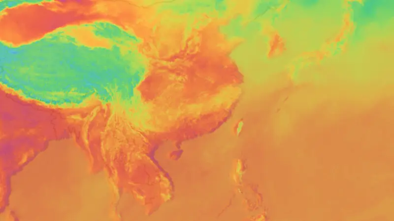 Teplota weather map