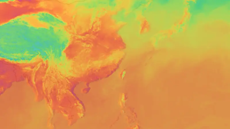 Lämpötila weather map