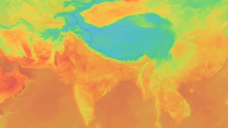 Temperatura weather map