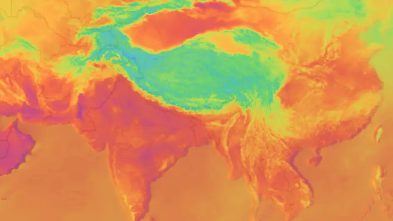 Temperatur weather map