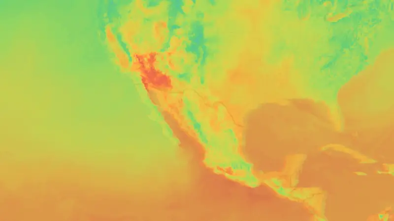 Lämpötila weather map