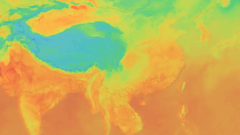 Température weather map