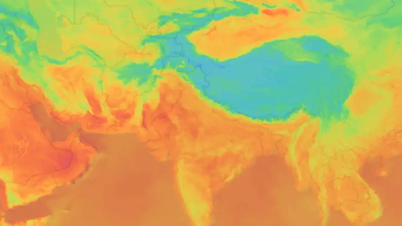 Sıcaklık weather map