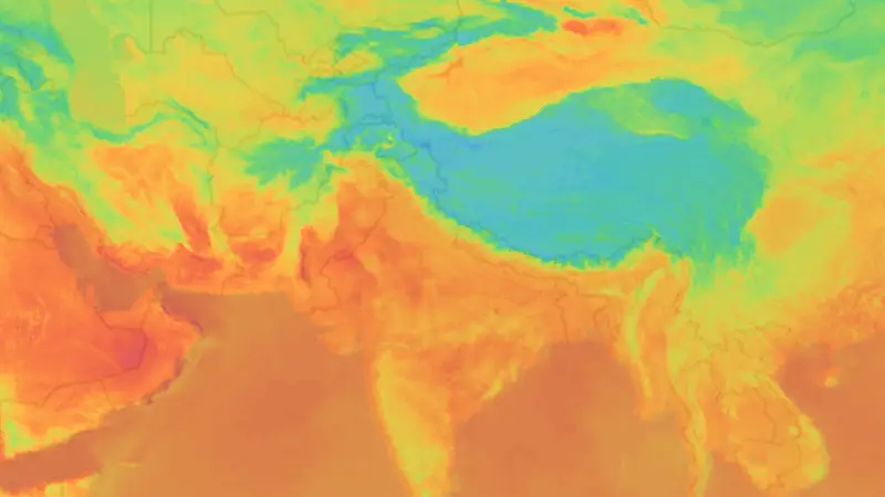 Temperatura weather map