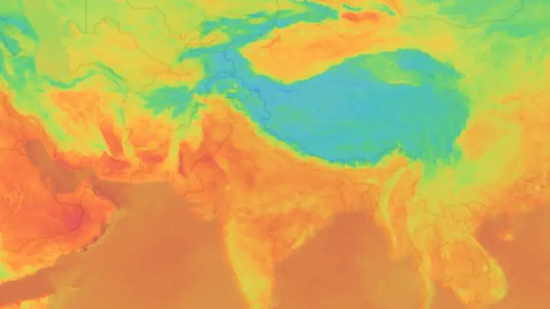Temperatura weather map