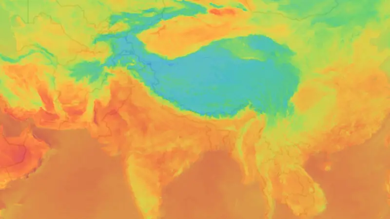 Temperatura weather map