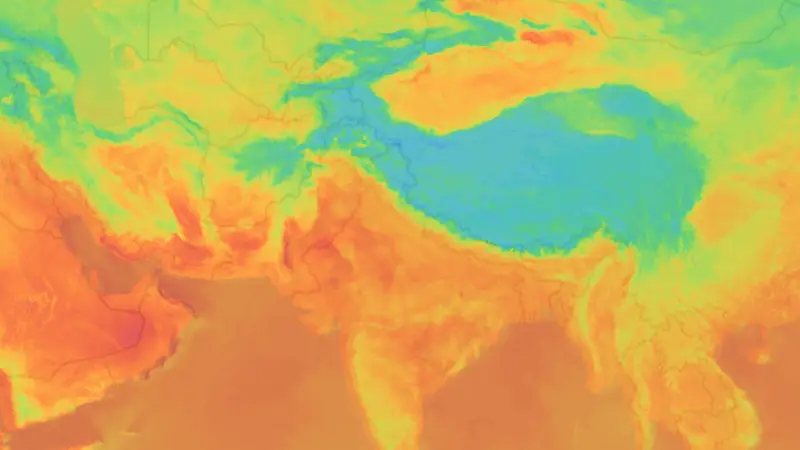 Sıcaklık weather map