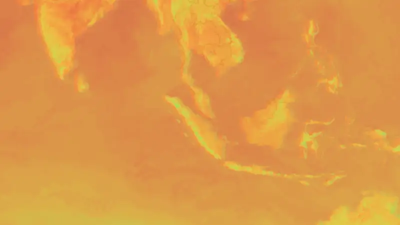 Temperature weather map