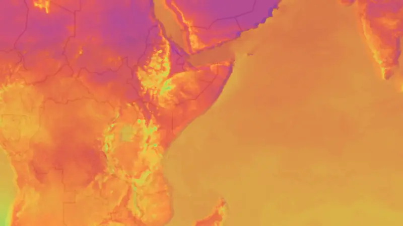 Lämpötila weather map