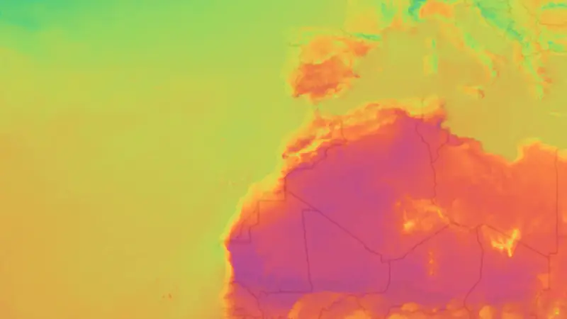Temperatură weather map
