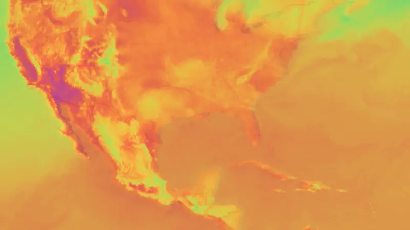Temperatuur weather map