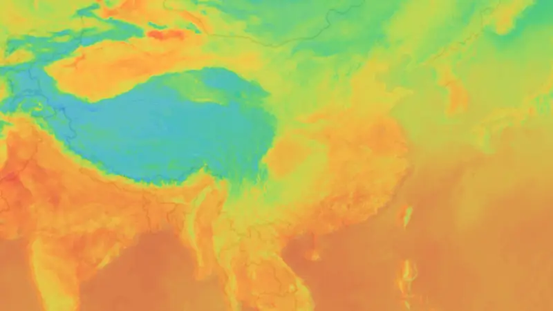 Teplota weather map