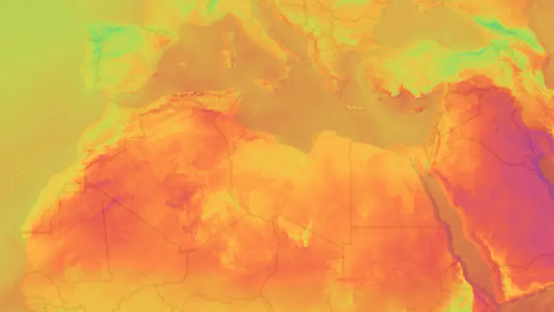 Sıcaklık weather map