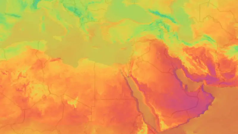 Teplota weather map