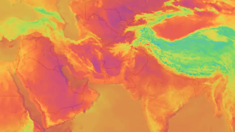 Temperatur weather map
