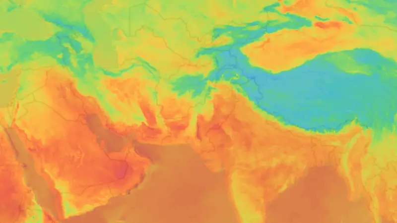 Sıcaklık weather map