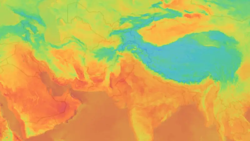 Temperatura weather map