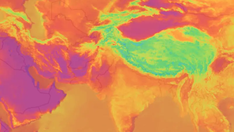 Teplota weather map