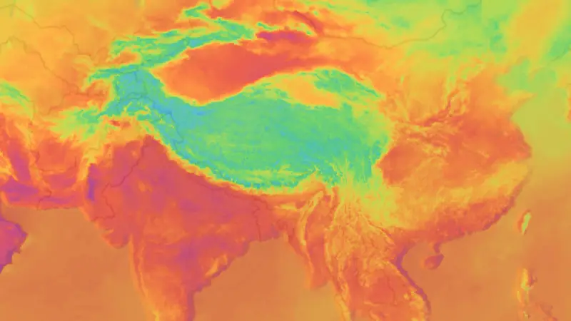 Température weather map
