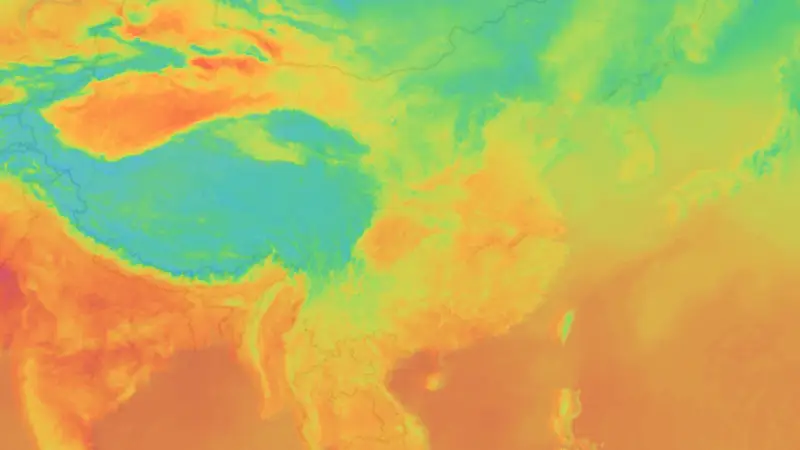Teplota weather map