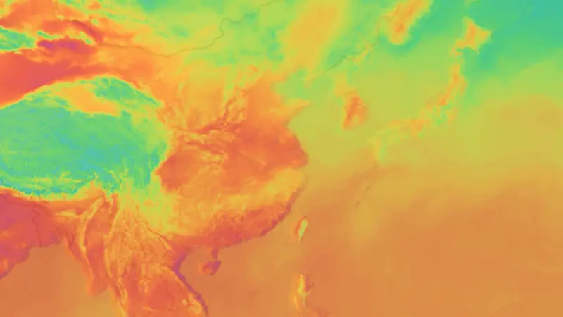 Temperatur weather map