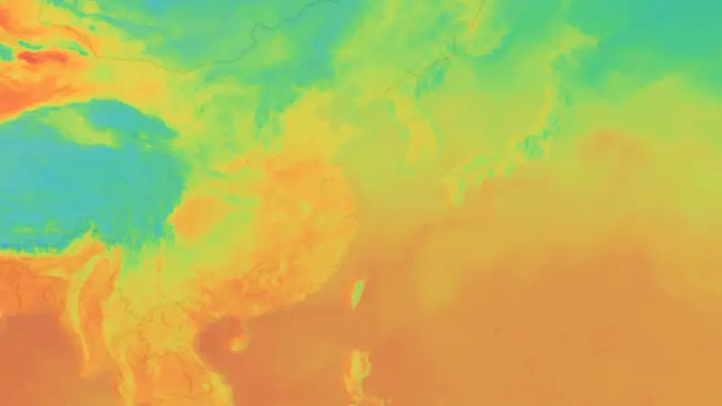 Température weather map