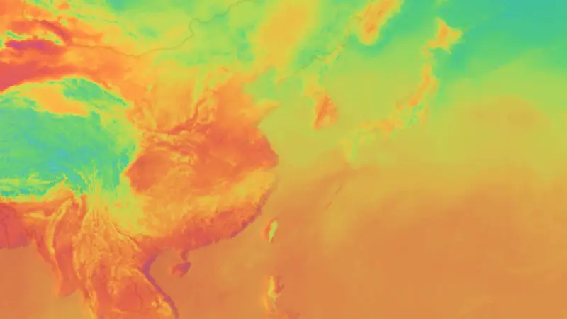 Teplota weather map