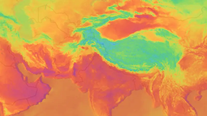 Temperatura weather map