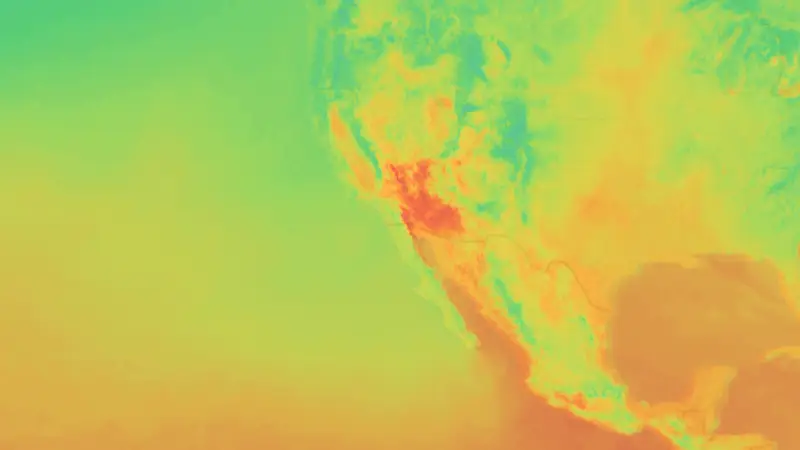 Température weather map