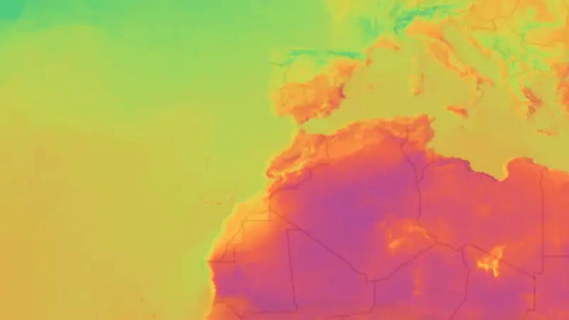 Temperatur weather map