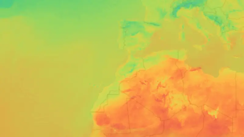 Temperatura weather map
