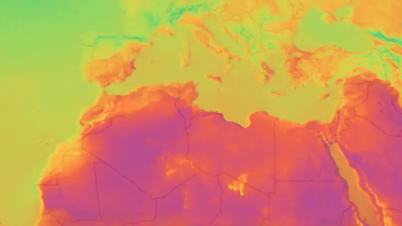 دما weather map