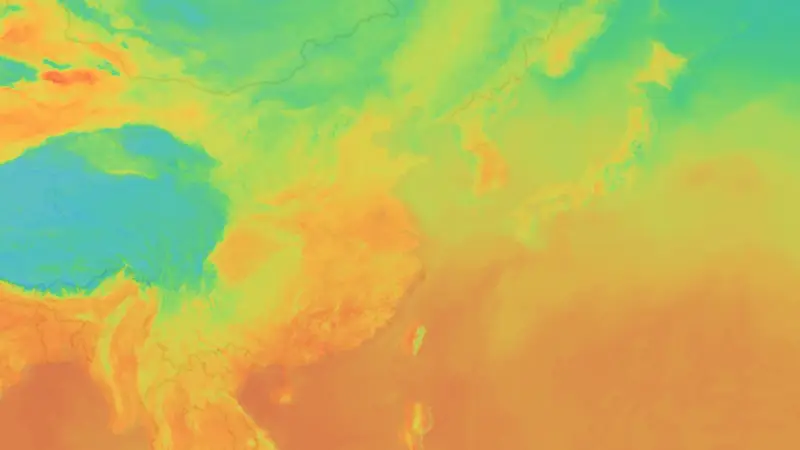 Lämpötila weather map
