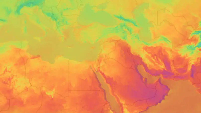 Hőmérséklet weather map