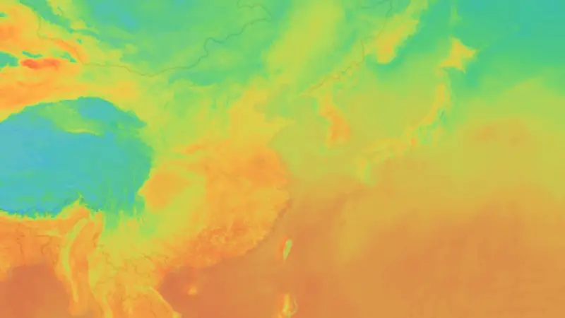 Teplota weather map