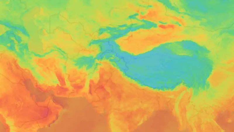 Teplota weather map