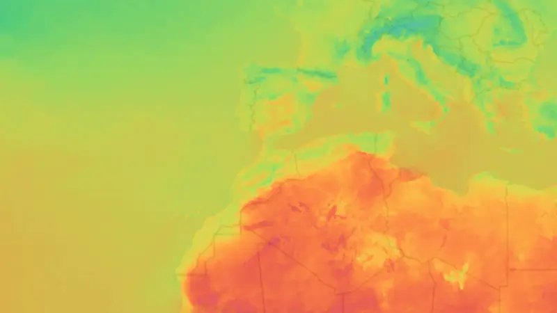 Temperatur weather map