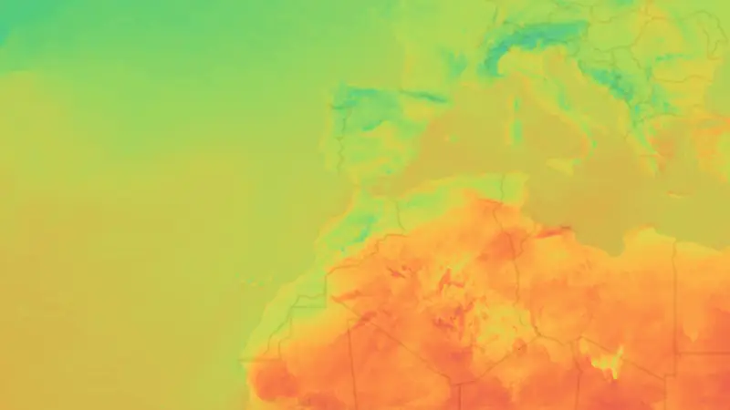 Temperatur weather map