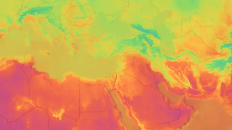 Temperatura weather map