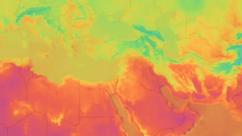 Sıcaklık weather map