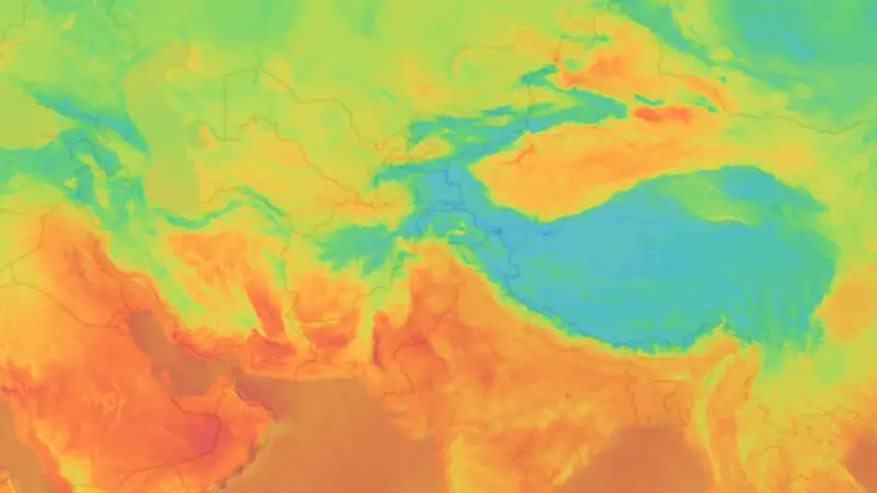Temperatura weather map
