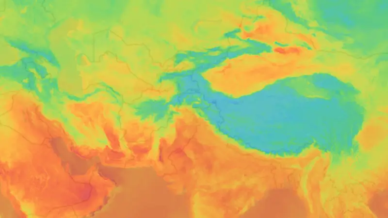 Temperatura weather map