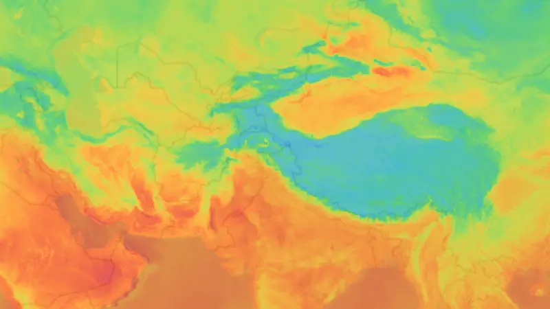 Temperatur weather map