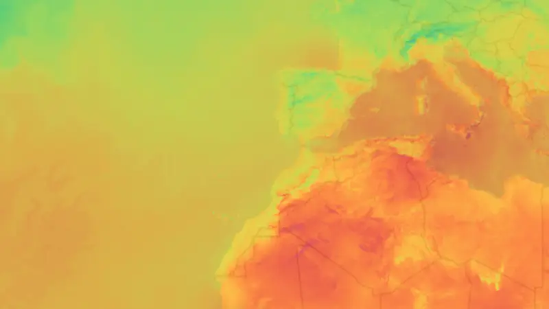 Temperatur weather map