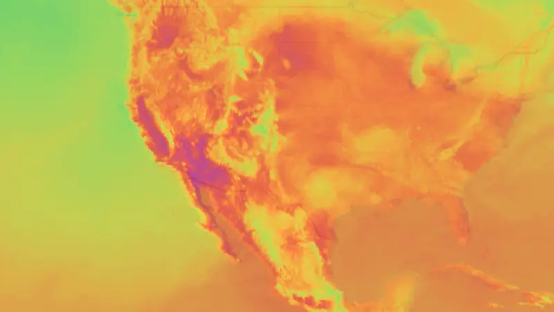 Temperatuur weather map