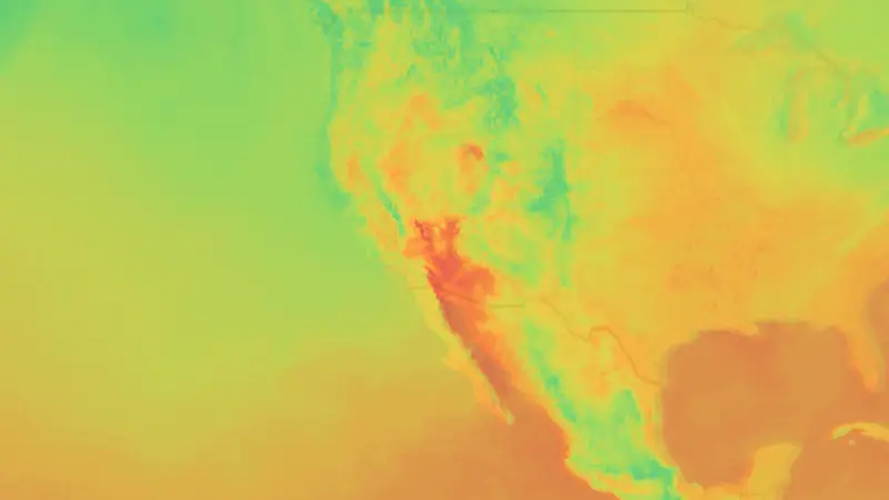Teplota weather map