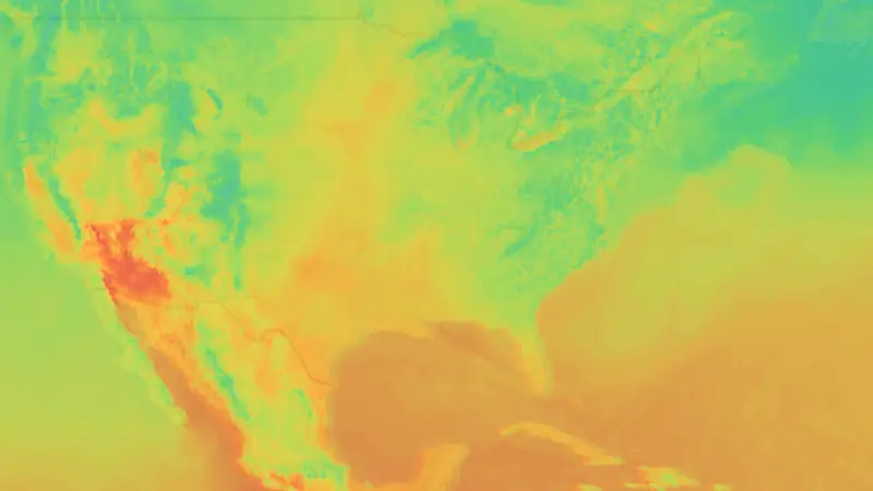 Sıcaklık weather map