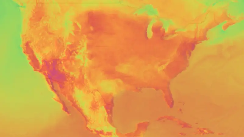 Temperatuur weather map