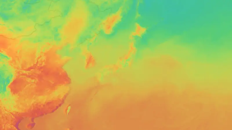 Temperatur weather map